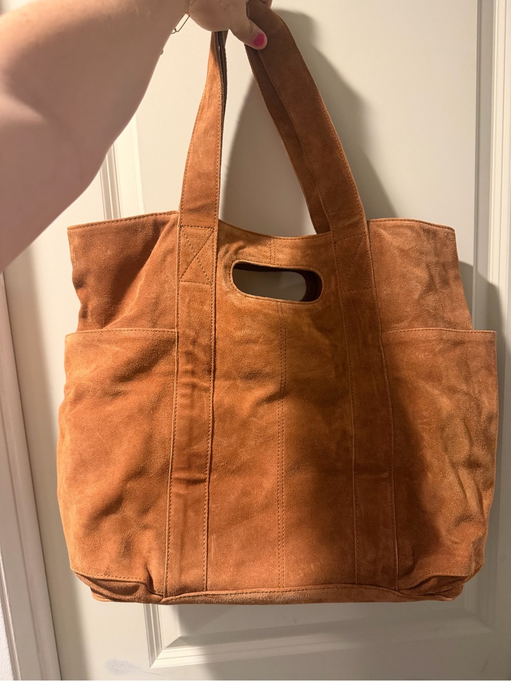 Free People Brown Suede Tote Bag